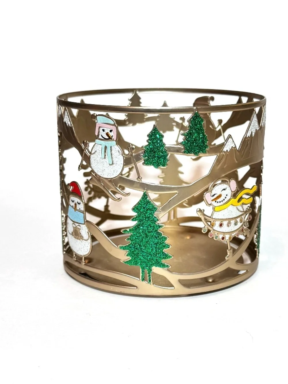 Bath & Body Works skiing snowman